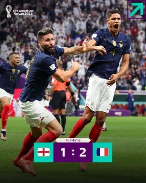 Coupe du monde: la France élimine l'Angleterre