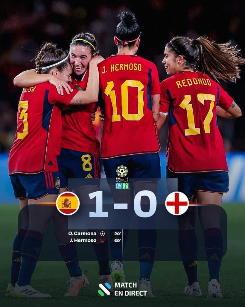 CDMF : l'Espagne sur le toit du monde 7 Equipe féminine de football espagnol sucrée championne du monde