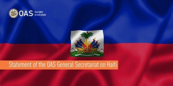 Force multinationale : l"OEA dit "suivre de prêt" la situation en Haïti