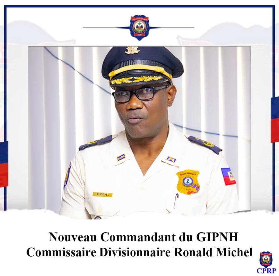 PNH : Ronald Michel installé comme Commandant du Groupe d’Intervention de la PNH