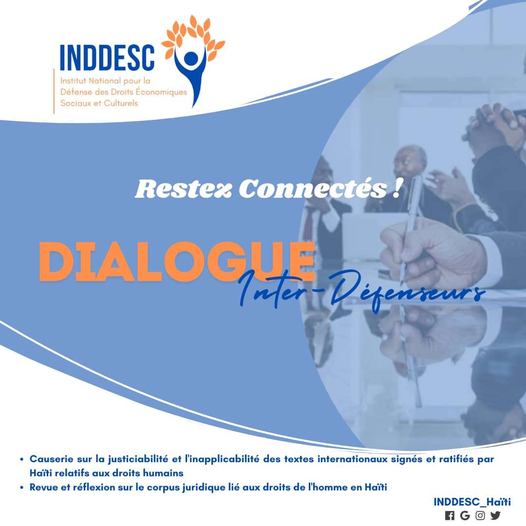 INDDESC appelle à l'applicabilité et la justiciabilité affectives des droits humains en Haïti