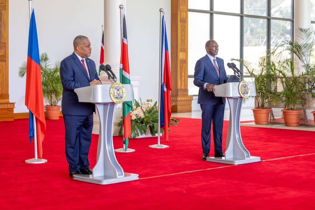 Rencontre entre Garry Conille et le Président kenyan autour du déploiement des autres policiers de la MSS
