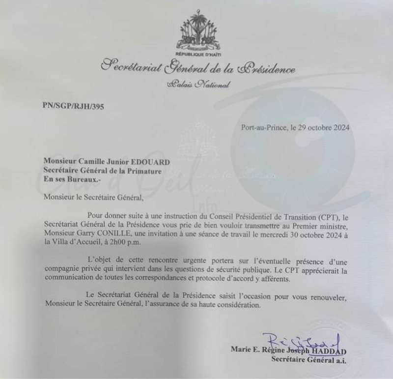 Des mercenaires présents sur le territoire, le CPT exige au Premier ministre des explications