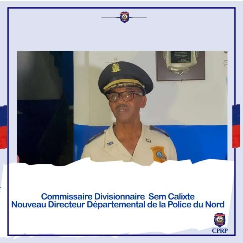 PNH : un nouveau responsable installé à tête de la Direction Départemental de la Police du Nord