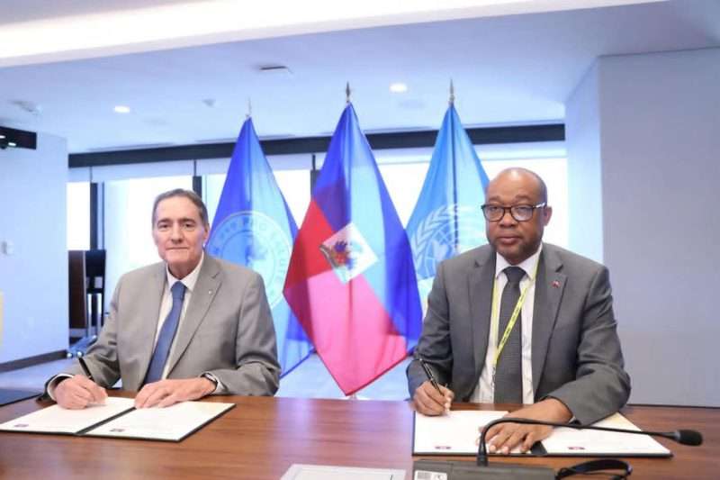 Santé : Haïti signe une stratégie de coopération avec l’OPS/OMS