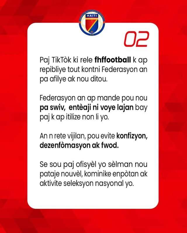 Alerte – Faux compte TikTok usurpant le nom de la FHF