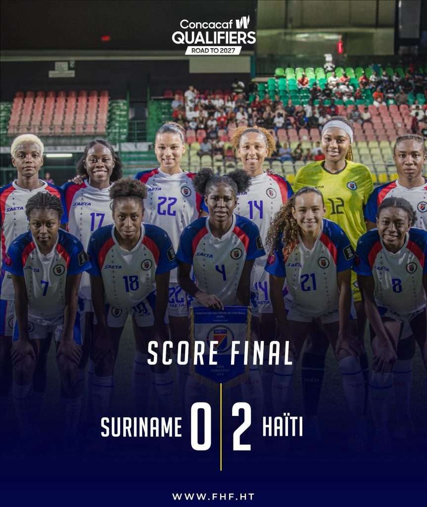 Éliminatoires Mondial féminin 2027 : Haïti bat le Suriname grâce à Dumornay et Eloissaint