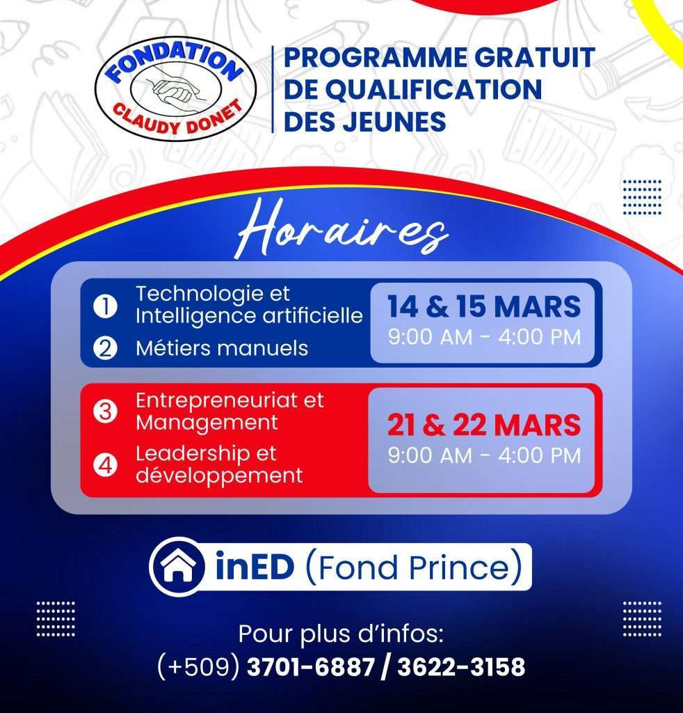 Haïti : forte mobilisation des jeunes autour du programme de formation « Mache Kontre Avni »
