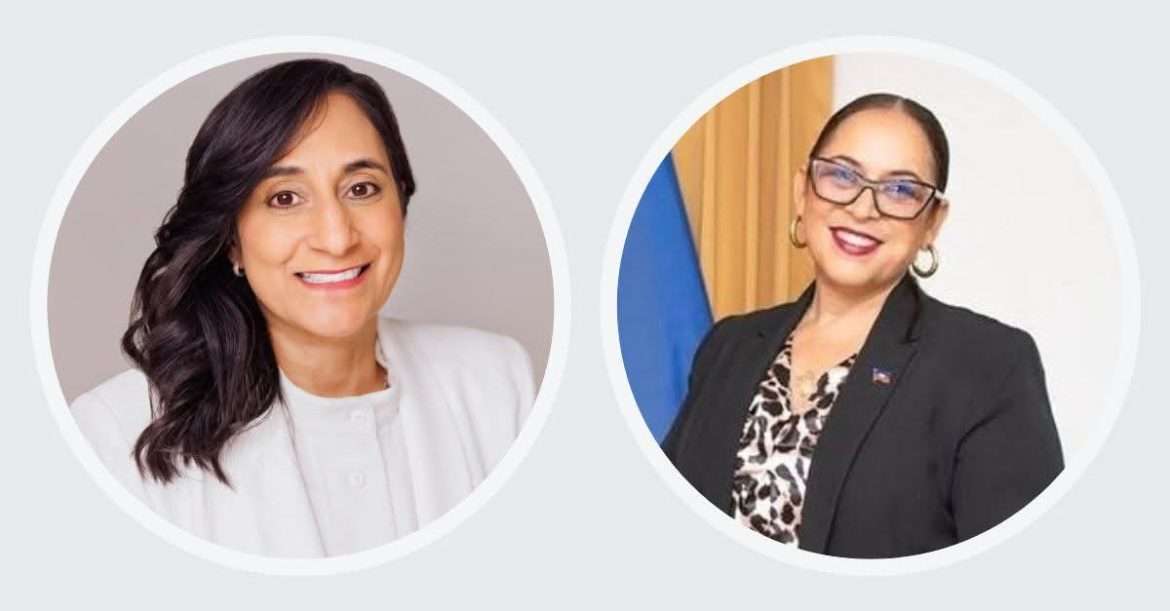 Anita Anand (Canada) et Raina Forbin (Haïti) : deux chancelières, un engagement commun pour la sécurité et les élections.