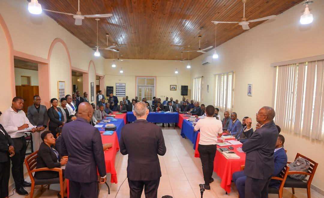 Le Premier ministre Alix Didier Fils-Aimé lors de sa visite à l'École de la Magistrature (EMA), à Pétion-Ville, le 15 mai 2026. | Presslakay