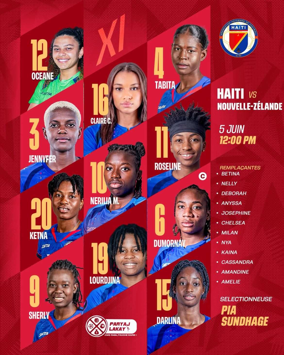 Haïti – Nouvelle-Zélande : Victoire pour les Grenadières !